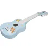 Gitara drewniana z kotkiem dla dziecka