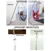 HUŚTAWKA DZIECIĘCA – WISZĄCY FOTEL KID’S SWINGER PINK