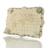 Drewniane puzzle 3D Wooden.City - Ekspedycyjna Mapa Świata - napisy