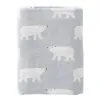 Fresk Pieluszki muślinowe zestaw 2 szt. 120 x 120 cm Miś polarny