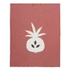 Fresk Tkany kocyk z bawełny organicznej 80 x 100 cm Ananas Oker
