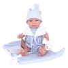 Hiszpańska lalka bobas chłopiec John w śpiworku - 39cm