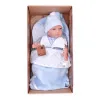 Hiszpańska lalka bobas chłopiec John w śpiworku - 39cm