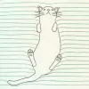 Mały Zeszyt - Koty - Feline Fine (Green)