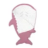 Baby Bites Śpiworek light Shark (1-18 miesięcy) Flies Pink