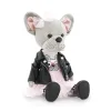 Przytulanka piesek Lucky Betsy w skórzanej kurtce – 38cm