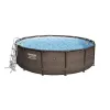 Basen Stelażowy 14FT 427x107 cm Power Steel Deluxe Rattan Series BESTWAY