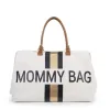 Childhome Torba Mommy Bag Paski Czarno-Złote