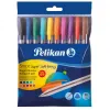 Zestaw 10 kolorowych długopisów Stick Super Soft Pelikan