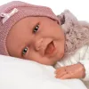 Hiszpańska lalka bobas dziewczynka 42cm z fotelikiem - płacząca