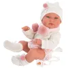 Hiszpańska lalka bobas dziewczynka Nica w beciku 40cm - full body