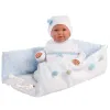 Hiszpańska lalka bobas chłopiec Lalo 42cm niebieski - płaczący