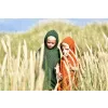 Filibabba Poncho Zigzag Dark Green