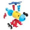 Pojazdy, Zestaw konstrukcyjny, Rakieta, Pociąg, Helikopter, 1-2-3 Build It!