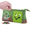 Neoprenowy Piórnik na Suwak, Kosmetyczka, Saszetka, PIXIE CREW, MINECRAFT