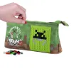 Neoprenowy Piórnik na Suwak, Kosmetyczka, Saszetka, PIXIE CREW, MINECRAFT