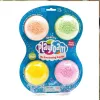 Playfoam, Masa piankowa z brokatem, modelina, zestaw 4 kolorów
