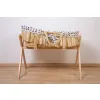 Childhome Kosz mojżesza Boho z materacykiem + Pokrowiec Jersey Leopard