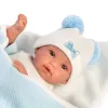 Hiszpańska lalka bobas chłopiec Bebito w rożku – płacze 36cm