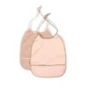 Filibabba Śliniak wiązany 2 szt. Peach-Blush