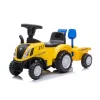 Jeździk traktor z przyczepą New Holland żółty