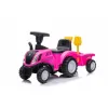 Jeździk traktor z przyczepą New Holland różowy