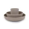 Filibabba Silikonowy zestaw obiadowy Warm Grey