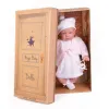 Hiszpańska lalka bobas dziewczynka Jenny w sukience - 45cm