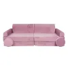 MeowBaby® Sofa dziecięca premium różowa