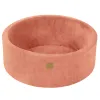 MeowBaby® Welurowy Sztruks, Morelowy Okrągły Suchy
