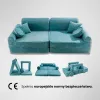 MeowBaby® Aesthetic Sztruksowa sofa dziecięca Prem