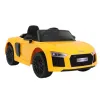Pojazd Audi R8 Spyder 2x45 W 2.4G - Żółty