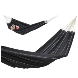 Hamak dwuosobowy BARBADOS BLACK 230x150cm