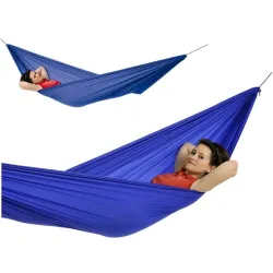 Hamak turystyczny TRAVEL SET BLUE 275x140cm