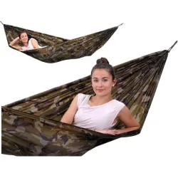 Hamak turystyczny TRAVEL SET CAMOUFLAGE 275x140cm