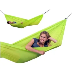 Hamak turystyczny TRAVEL SET LIME 275x140cm