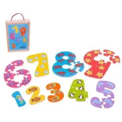 Puzzle cyferki - Morskie Zwierzątka