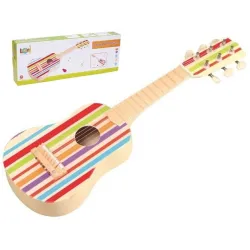 Tęczowa 6-cio strunowa gitara dla dziecka