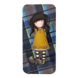 Blaszany piórnik - Gorjuss - Tartan - Ruby
