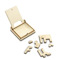Drewniana gra podróżna 3D Wooden.City - Układanka Zwierzęta - Tangram
