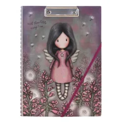 Notes A4 w Twardej Okładce z Klipsem - Gorjuss - Little Wings