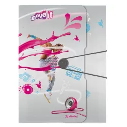 Polipropylenowa Teczka Rysunkowa z gumką – A4 Move It Pink