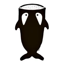 Baby Bites Śpiworek dla dorosłych Orca Penguins Black