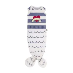 Baby Bites Śpioszki Baby Gown Sailor (0-3 miesięcy) Blue