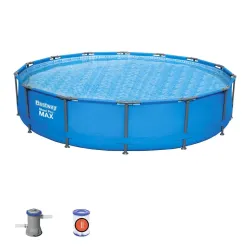 Basen Stelażowy 14 FT / 427 x 84 cm Steel Pro Max BESTWAY