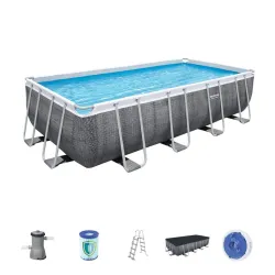 Basen Stelażowy 16 x 98FT / 488 x 244 x 122 cm Power Steel BESTWAY