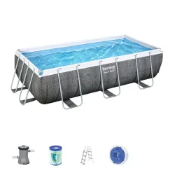 Basen Stelażowy 404 cm x 201 cm x 100 cm Power Steel Bestway