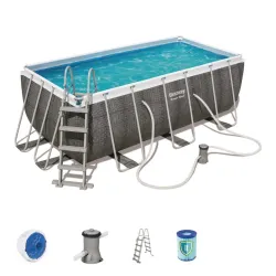 Basen Stelażowy 412 cm x 201 cm x 122 cm POWER STEEL BESTWAY