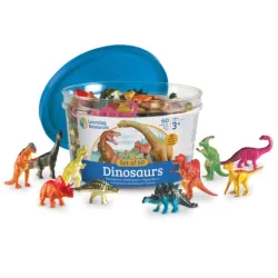 Dinozaury, Figurki do nauki liczenia, Zestaw 60