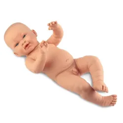 Hiszpańska lalka bobas chłopiec Hugo 45cm golasek - full body